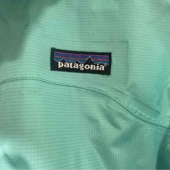 Patagonia Women's Medium Torrent Shell Rain Jacket Fresh Teal H2NO Hooded - Picture 3 of 15